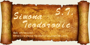 Simona Teodorović vizit kartica